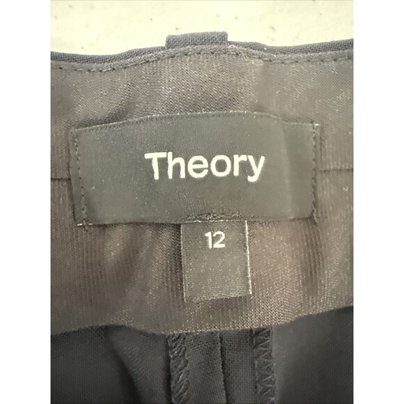 Theory Pants Womens 12 Navy Classic Suit Office Siren Office - Picture 8 of 10